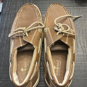 Mens boat shoes by Margaritaville size 11 color- tan